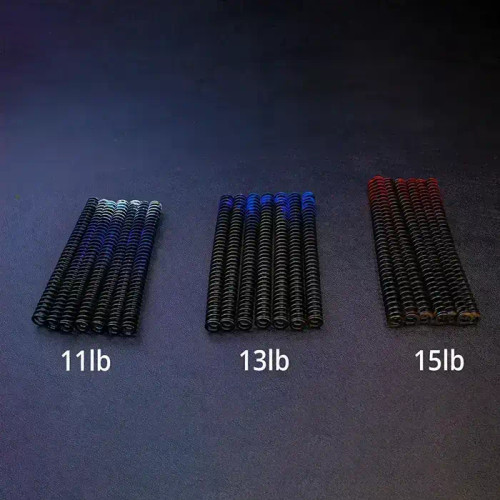 Glock 17 34 ISMI recoil spring in 11 lb 13 lb and 15 lb weights