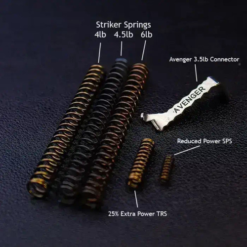 Glock Gen 1-5 trigger spring kit with IronKells springs and Ghost Avenger connector