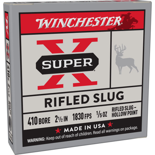 Winchester Super-X 410 Bore 2.5 inch rifled slug 5 round box