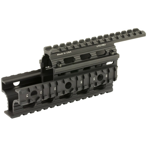 Leapers UTG PRO tactical quad rail handguard for AK-47 and AK-74 style rifles