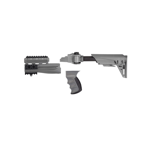 AK-47 side folding stock kit Strikeforce TactLite gray stock grip and handguards