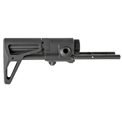 Black four-position compact AR-15 stock with standard buffer