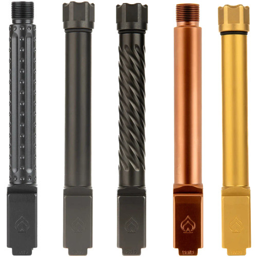 Glock 17 Gen 5 9mm 1/2x28 threaded bomber fluted barrel black