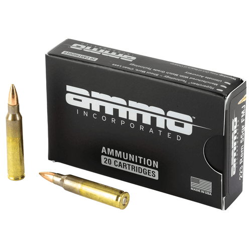 Ammo Inc Signature M193 .223 Remington 55 grain FMJ 20 round box brass case