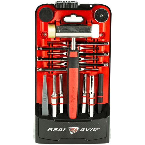 Real Avid Accu-Punch hammer and punch set in stand-up case with interchangeable heads