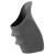 Slate gray rubber Hogue HandALL grip sleeve for Glock full-size frames