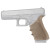 Hogue HandALL FDE beavertail grip sleeve for Glock 17 19X 34 Gen 1 2 and 5