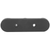 Black gun storage magnet with overmolded rubber for handgun rifle or shotgun