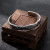 Adjustable Vegvisir bracelet with Viking rune engraving and rugged steel finish