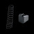 Cross Armory Glock 17 +5 magazine extension base pad (Blue) — anodized aluminum +5 floorplate extension side profile
