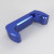 Cross Armory extended magazine catch shown in blue for Glock Gen 4 and Gen 5