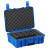 Condition 1 18 inch 5 pistol case #801 with pre-cut foam in blue