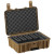 Condition 1 18 inch 5 pistol case #801 with pre-cut foam in gun metal gray