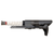 AR-15 compact PDW stock with buffer assembly and cheek rest