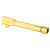 Gold TiN threaded barrel for Springfield Hellcat Pro 3.7 inch 9mm pistol