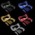Cross Armory Glock Gen 5 6-piece kit color options — black, blue, gold, red, silver (magwell, mag catch, pin set, slide lock)