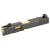 Zaffiri Precision IBS complete slide for Glock 19 Gen 3 with gold chunk ported barrel