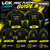 Youth performance shirt placement guide showing front, chest, back, and sleeve print locations.
