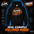 Black Gildan SF500B youth hoodie shown blank with a pouch pocket and drawcord-free lined hood.