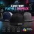 Custom YP Classics 6006 flat-bill snapback hat featuring a structured high-profile crown, flat brim, and personalized full-color artwork by LCK Creations.
