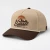 Richardson 258 black rope hat with contrasting white braided rope, structured five-panel crown, curved bill, and adjustable snapback closure.