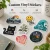 Custom full-color vinyl stickers featuring colorful business logos, personalized designs, and assorted sticker shapes.