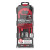 Rifle and handgun caliber-specific cleaning kit with brushes and tools