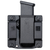 Black Bravo Concealment OWB single magazine pouch with 1.5 inch belt loops