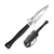 Hide Out double edge AUS 8A neck knife with black Griv-Ex handle