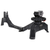 Adjustable shooting rest with detachable rear section and removable center section