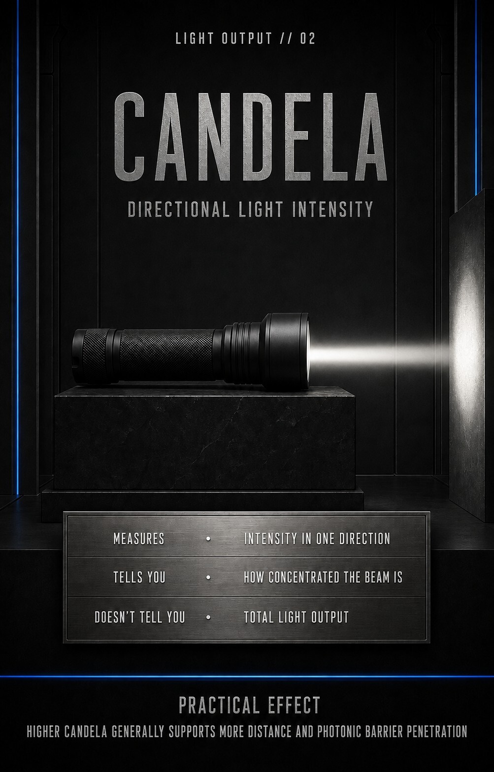 IronKells Armory Candela directional light intensity graphic