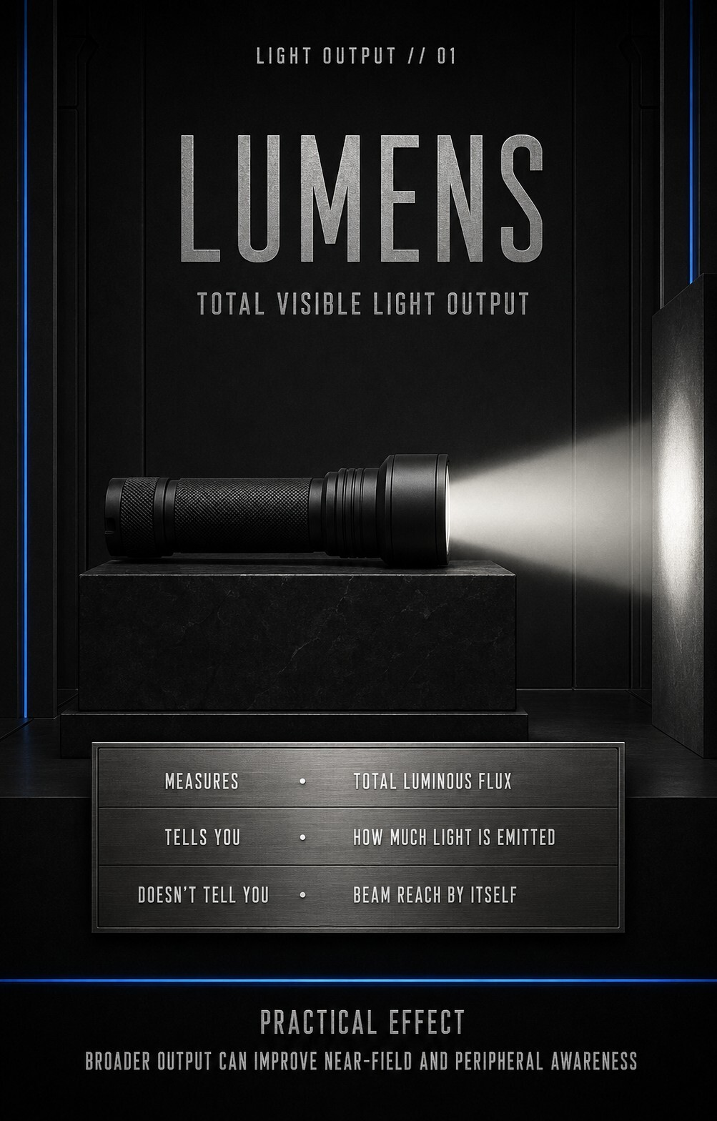 IronKells Armory Lumens total visible light output graphic