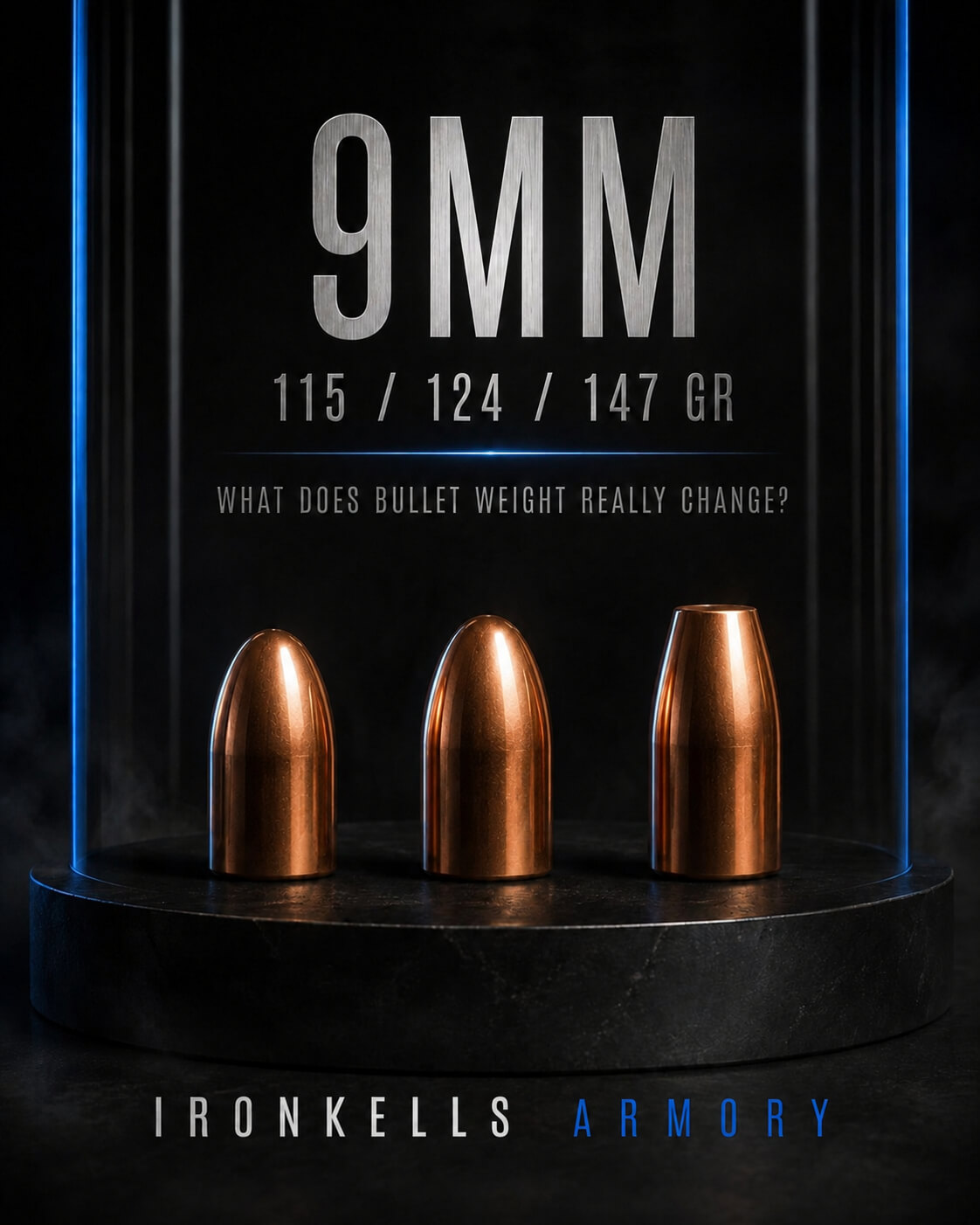 9mm Bullet Weight Explained: 115gr vs. 124gr vs. 147gr
