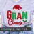 Gran Claus Tinsel Print File On Shirt