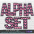 Aztec Pattern Alpha Set 7 Letters