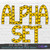 Bats Alpha Set Letters