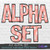Beachy Vibes Alpha Set 1 Letters