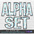 Beachy Vibes Alpha Set 8 Letters
