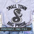 Small Town Big Pride Rattler Sublimation Design on Shirt