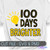 100 Days Brighter LightBulb SVG On Shirt