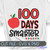 100 Days Smarter Apple SVG on Shirt