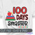 100 Days Smarter Books SVG on Shirt