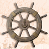 Wooden Ship's Wheel, 24"  SW-109