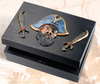Wooden Pirate Trinket Box  PS-548