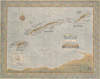 Antique Style Map of The Bay Islands