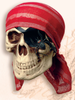 Styrofoam Pirate Skull  SF-09 Styrofoam Pirate Skull  SF-09