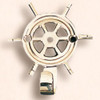 Brass Ships Wheel Hook Brass Ships Wheel Hook