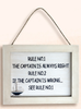 Captain's Rules Plaque