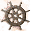 Rust Finish Wooden Ship's Wheel, 27" Rust Finish Wooden Ship's Wheel, 27"