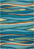 Ocean Waves Indoor & Outdoor Area Rug, 5' x 7'